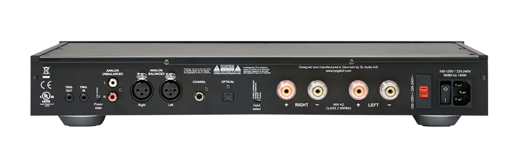 Lyngdorf SDA-2400 Digital Stereo Power Amplifier Rear